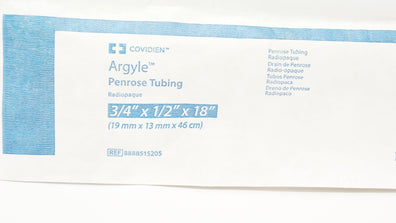 Covidien 8888515205 Argyle Penrose Tubing Radiopaque 3/4 x 1/2 x 18inch (x)